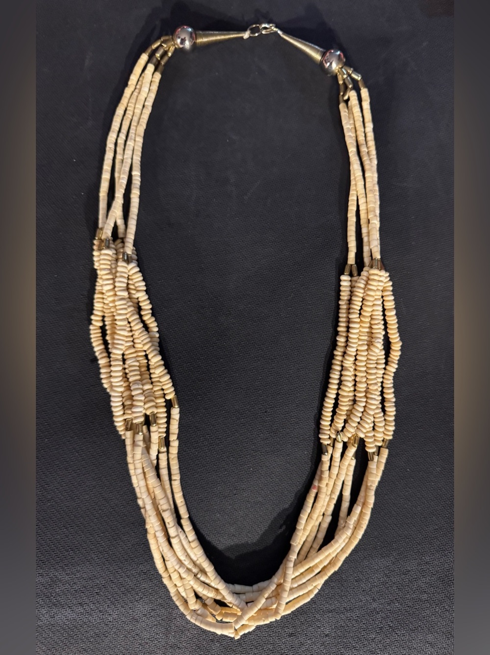 Vintage MultiStrand Heishi Shell Native American Santo Domingo Jewelry